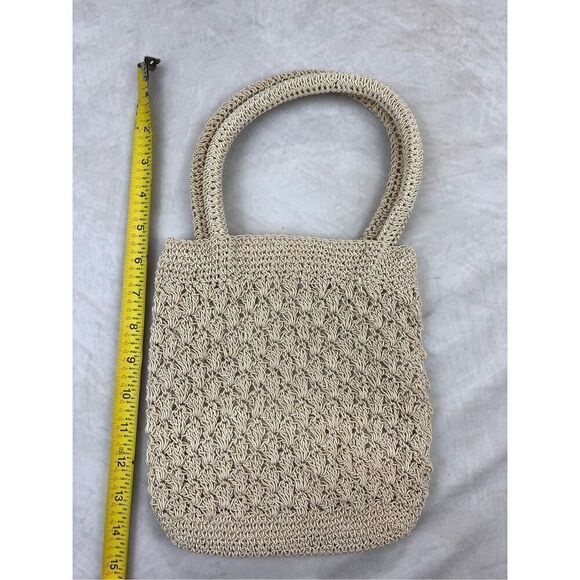 Vintage Y2K 90s Faux Straw Woven Bag - Picture 9 of 9